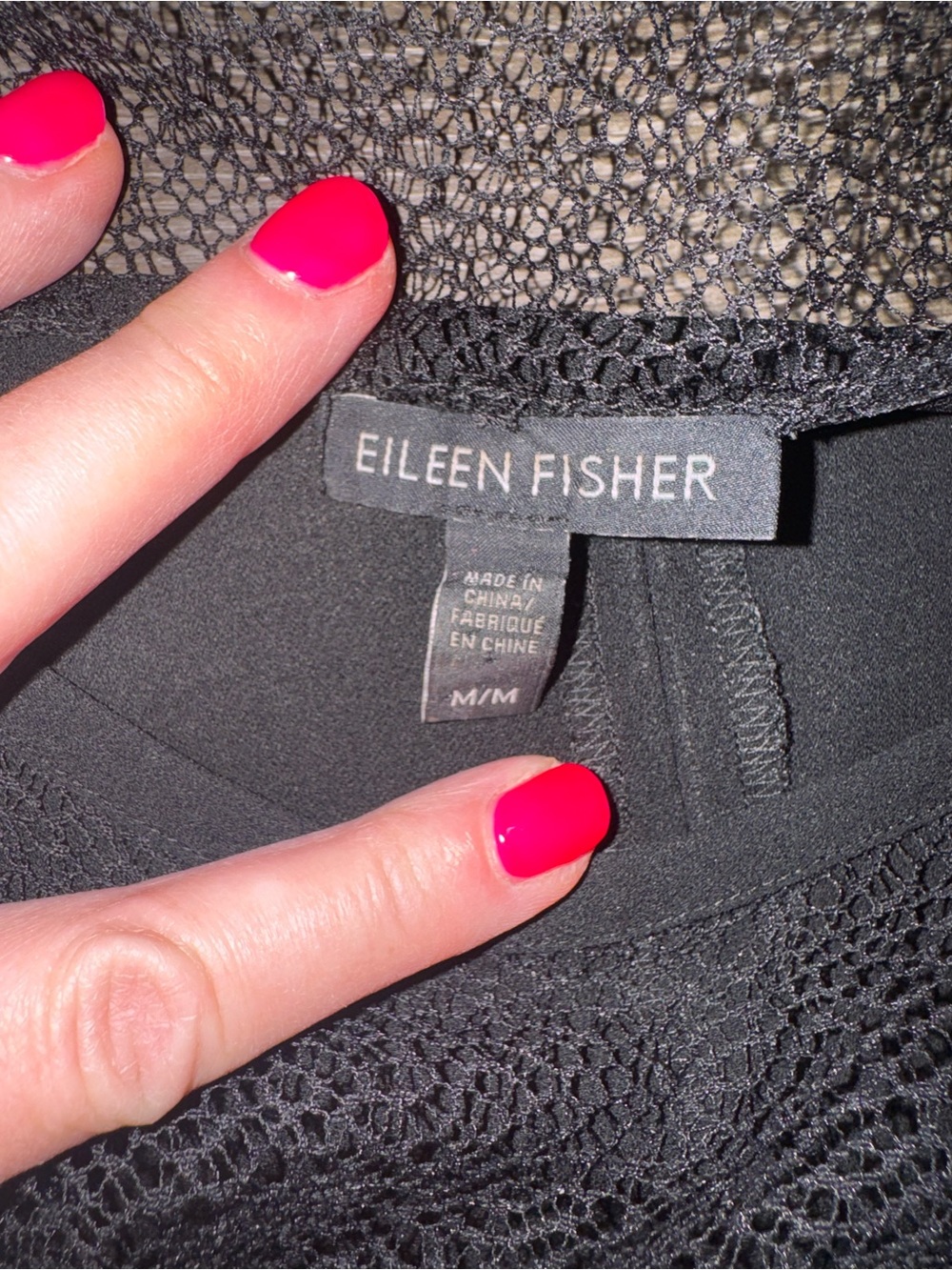 Eileen Fisher Black Crepe Sleeveless Dress Size Medium - Picture 5 of 8